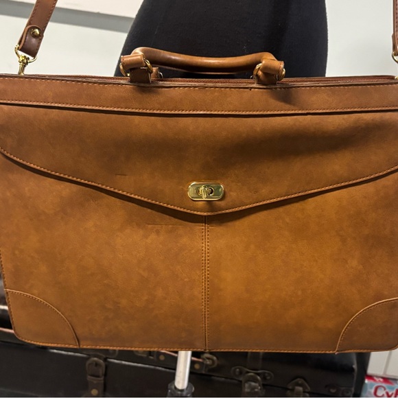 Vintage 80’s❤️NWT Empire Orr Pecan Briefcase/Messenger Bag - Picture 3 of 10